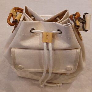 VANS White Mono Tote Bag Checkerboard Bottom VN0009VJCLP